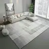 Tapete Moderno Minimalista para Sala de Estar de Venda Quente Transfronteiriça, Tapete de Veludo Cristalino Nórdico para Mesa de Centro de Sofá, Tapete Grande para Área de Cabeceira de Quarto