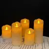 Venta Caliente Transfronteriza Vela de Lágrima Luz KTV Control Remoto Cumpleaños LED Digital Vela Oscilante Boda Vela sin Humo Fragancia