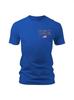 Camiseta masculina de manga curta estampada com gola redonda, nova, transfronteiriça, top masculino, estação independente Amazon AliExpress masculina