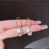 2023 Nuevo Estilo Luz Húmeda Lujo Brillante Exquisito Circonita Hoja de Ginkgo Gancho para Oreja Pendientes de Moda Nicho Versátiles para Mujer