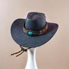 Sombreros Vaqueros Occidentales de Primavera y Verano para Hombres y Mujeres, Sombreros de Sol de Ala Ancha para Exteriores, Ala Grande, Ala Ancha, Frescos y Dulces