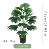 Árbol Artificial, Palmera, Hoja de Palmera Abanico, Planta Verde Artificial en Maceta, Paisajismo para el Hogar, Decoración de Interiores, Adornos de Plantas Falsas
