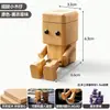 Nuevo ambientador de coche de madera de haya, robot de madera que mueve las piernas, adorno creativo para las rejillas de ventilación del coche, figura de madera