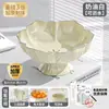 Plato de Frutas Personalizado para Sala de Estar, Alto Valor Estético, Estilo Lujo Ligero, Color Crema, Sencillo y Moderno, Plato para Frutos Secos, Dulces y Frutos Secos
