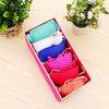 Malha Underwear Caixa de armazenamento de quatro peças Conjunto de tecido Bra Meias Flatting Box Multi-função Armazenamento para Sundries