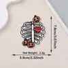 Patches bordados estilo punk de venda quente transfronteiriços com flores vintage, caveiras e laços, apliques decorativos para roupas com adesivo termocolante