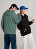 Suéter con capucha holgado informal de 260 g de marca de moda estadounidense, sudadera con capucha de color sólido con hombros pesados y dopamina para primavera y otoño