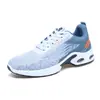 Tênis Esportivo Masculino para Dropshipping Transfronteiriço com Amortecimento a Ar e Solado Macio, Tênis Casuais para Primavera, Sapatos Fly-Knit Respiráveis e Absorventes de Choque para Homens