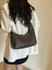 Bolso Único para Axila para Mujer 2025 Nuevo Estilo Plisado Moda Viajero Bolso de Hombro Versátil Patrón Agrietado Bolso Cruzado