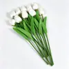 Mini flor de tulipán artificial de PU estilo ins flor artificial individual para decoración del hogar, boda, decoración de hotel y accesorios de fotografía