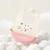 Babero de Bebé Babero de Silicona Impermeable para Niños Babero de Comida para Bebés Babero de Comida 3D Toalla para Saliva Productos para Mamá y Bebé