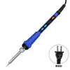 Soldador digital de temperatura ajustable para pantalla digital transfronteriza, bolígrafo de soldadura de calentamiento interno de 120W, soldador de estándar europeo y americano, venta al por mayor del fabricante