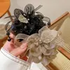 Goma de Pelo de Malla de Lujo Ligero para Mujer, Accesorio Elegante de Gama Alta para el Cabello, Cuerda para Coleta, Banda Elástica para el Cabello para Mujer
