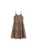 Vestido de suspensório xadrez vintage com decote em V para mulheres plus size 2026 outono vestido bolo plus size com saia longa interna NL1598