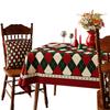 Mantel Navideño Impermeable y a Prueba de Aceite Sin Lavar Anti-Quemaduras Esterilla de Mesa Roja Festiva Ambiente de Foto Navideña Cubierta para Mesa de Café