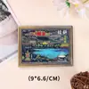 Imán de Refrigerador Pizarra Pequeña de Ciudad Popular Estilo Tendencia Nacional de Madera Ciudad Estilo Pintado a Mano Imán de Refrigerador Souvenir de Viaje Regalo