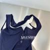 Camisola falsa de dos piezas con contraste de color para mujer, ropa exterior de verano, diseño ajustado, hilo Spice Girl, top sin mangas, base de moda
