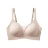 Base líquida sin rastro ropa interior mujer soporte suave realzar recoger recoger pechos laterales prevenir flacidez delgado cómodo sujetador sujetador transpirable