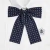 Corbata de Lazo de Lunares Jk Falda Escocesa Camisa Corbata de Lazo Cordón Corbata de Lazo de Plumas Cuadrada para Mujer Lunares Mango Largo Mariposa Grande Accesorio