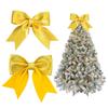 Novo laço de Natal rosa dourado pingente de decoração de Natal engrossado EVA árvore de Natal nó superior guirlanda em pó