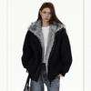 Chaqueta de Algodón Retro Americana Águila de Montaña para Hombres y Mujeres, Nueva Moda Casual Holgada de Invierno Versátil Chaqueta Abrigo de Gama Alta
