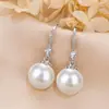 Joyas Transfronterizas Deseo Amazon Aliexpress Colgante Gota de Agua Pendientes de Perla Ovalada Pendientes de Novia Pendientes