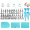 Venta al por mayor del fabricante Juego de 40 boquillas decoradoras de acero inoxidable Bolsa para decorar pasteles de crema Juego de herramientas para hornear DIY