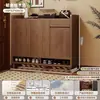 2026 Nuevo Zapatero de Pasillo de Gran Capacidad con Múltiples Niveles Gabinete para Zapatos de Entrada Principal Gabinete para Entrada del Hogar Gabinete de Almacenamiento Estilo Vintage