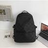 Mochila escolar para estudiantes universitarias estilo coreano nueva moda tablero de ajedrez verificador de tarjetas mochila para estudiantes de secundaria y preparatoria mochila texturizada para hombres