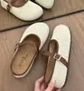 Bolso tejido hecho a mano estilo bohemio, sandalias sin cordones estilo Birkenstock para mujer, ropa de verano para exteriores, zapatos retro de suela gruesa