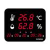 Medidor de Temperatura y Humedad para Taller de Fábrica Uso Industrial Pantalla Digital Termómetro con Alarma de Alta Temperatura con Sonda Higrómetro