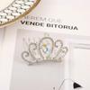 Tocado de corona para niñas, corona coreana para niños, cumpleaños, princesa, bebé, horquilla con diamantes de imitación, tocado al por mayor