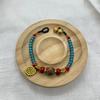 Atacado Novo Pulseira de Contas Estilo Étnico de Xizang Contas Vintage do Nepal Pinho Verde Sino de Cobre Pulseira Tecida