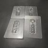 Estante de almacenamiento con ventosa de aluminio espacial para baño, estante esquinero poligonal negro brillante sin pegamento, estante de almacenamiento para cosméticos al por mayor