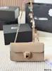 2026 Nueva Popular Bolso Pequeño Baguette con Cadena Piel de Vaca Genuina Versátil de Moda Bolso de Hombro Bolso Cruzado para Mujer