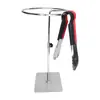 Suporte para Pegadores de Alimentos de Aço Inoxidável Pegadores de Pão Prateleira de Armazenamento Pegadores de Pratos Frios Pegadores de Churrasco Prateleira de Armazenamento para Pegadores Mala Tang