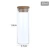 Botella de Boca Recta de 37 mm con Tapa de Bambú Corcho de Madera Botella de Control Botella de Vidrio Borosilicato Botella Subenvasada Botella de Deriva Botella para Pintura con Arena Botella de Reactivo