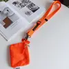 Cordón colorido simple para teléfonos móviles, correa larga cruzada, colgante para llavero, clip ajustable anti-pérdida, monedero, moderno
