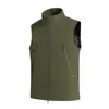 Chaleco ligero de softshell para hombre, otoño e invierno, cortavientos, impermeable, para senderismo y escalada, chaqueta cálida sin mangas