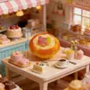 Ovo de Pérola Simulada Tarte de Ovos Comida Sobremesa Brinquedo Série Casa de Bonecas Decoração Chaveiro DIY Ímã de Geladeira Grampo de Cabelo