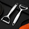 Aleación de zinc pelador brillante rallador pelador de papas frutas pelador multifuncional cuchillo pelador doméstico herramienta de cocina
