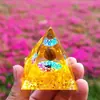 Bola de Cristal 73 Estilos Pirámide Bola de Cristal Transfronteriza Pirámide de Piedra Triturada Artesanías para el Hogar Adornos de Resina
