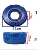 Envío Gratis Estanque de Peces Nuevo Tipo Bomba de Agua Flotante Aireador Anillo Flotador de Plástico Universal de 3 pulgadas 4 pulgadas Bola Flotante Boquilla Codo Pequeño Accesorios