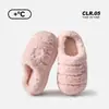 Nuevas Pantuflas de Algodón 2026 para Otoño e Invierno, Uso en Casa, Forradas de Felpa, Cálidas, Antideslizantes, Estilo Pareja, Zapatos de Algodón con Suela Gruesa de 4 cm para Hombre