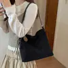 Bolso de Terciopelo Gamuzado para Mujer 2026 Nuevo Otoño Estampado de Leopardo Bolso de Mano Grande Capacidad Hombro Único Cruzado Bolso Cubo