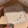 Pulsera Redonda de Circonita Dopamina Fresca de Verano Dulce de Moda Versátil Pulsera Nicho Sensación de Alta Gama Joyería de Mano para Mujeres