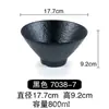 Tazón de Melamina Imitación Porcelana Creativo Retro Estilo Japonés Cónico Trompeta Plástico Tazón Grande Tazón para Sopa Tazón para Fideos Tazón para Arroz Uso Comercial