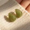 Brincos de Gelatina Coloridos Frescos para Primavera e Verão para Rostos Redondos, Brincos Doces de Férias, Acessórios de Orelha de Gota d'Água Versáteis de Alta Qualidade