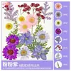 Imanes Magnéticos para Refrigerador de Flores Secas Hechos a Mano, Azulejos Cuadrados Transparentes DIY con Hojas Magnéticas, Kit de Materiales Acrílicos para DIY