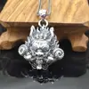 Pingente de moda em prata de lei S925 pingente grande retrô de torneira colar masculino dominador com pingente listagem Prata Tailandesa